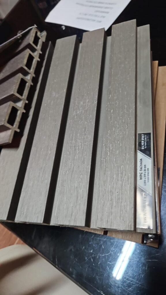 WPC Lambrín exterior muros y techos - Silver gray